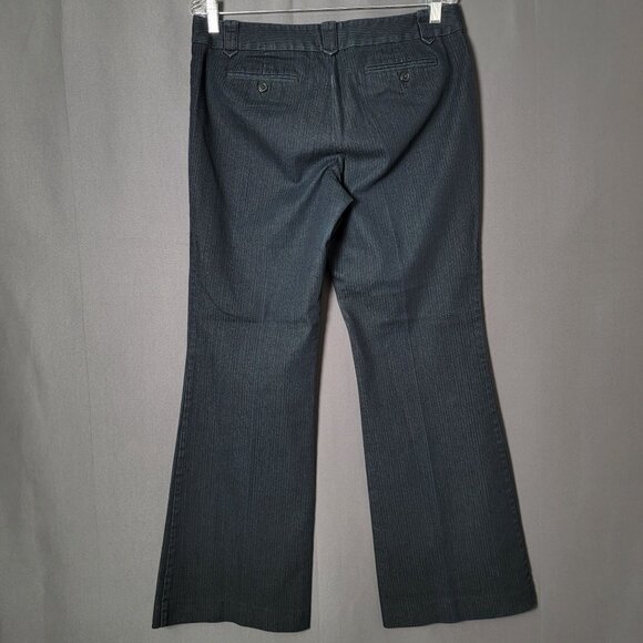 Ann Taylor Loft Blue Marisa Wide Leg Flare Career Work Office Trouser Pants 8 - Picture 6 of 11